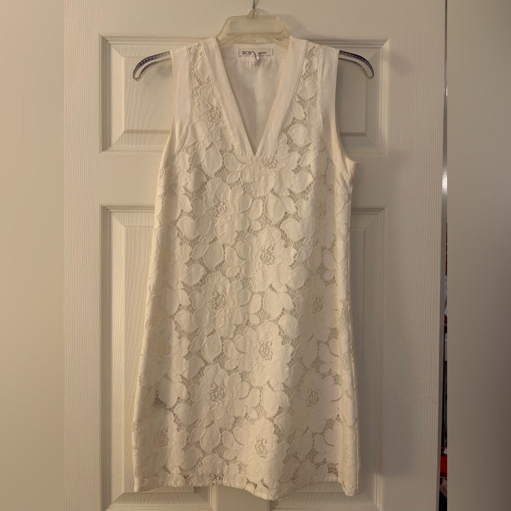 Cream Lace Mini Dress